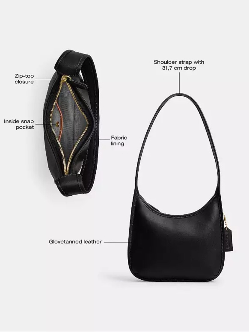 Coach Curve Zip in chalk - Picture 11 of 11